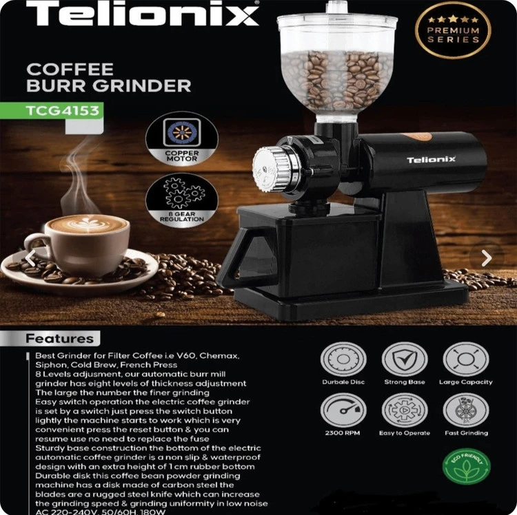 آسیاب قهوه تلیونیکس مدل TCG4153