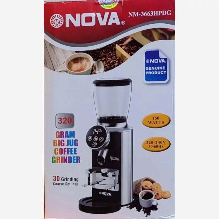 آسیاب قهوه نوا لمسی اصل مدل NM-3663HPDG اتوماتیک