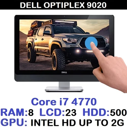 آل این وان استوک وارداتی دل 23 اینچ تاچ FULL HD TOUCH مدل OPTIPLEX 9020 AIO باپردازشگر Core i7