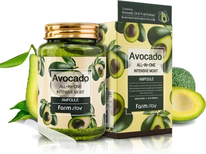 آمپول ژل فارم استی مدل آووکادوFarm Stay Avocado All-in-one Intensive Moist Ampoule 250 ml