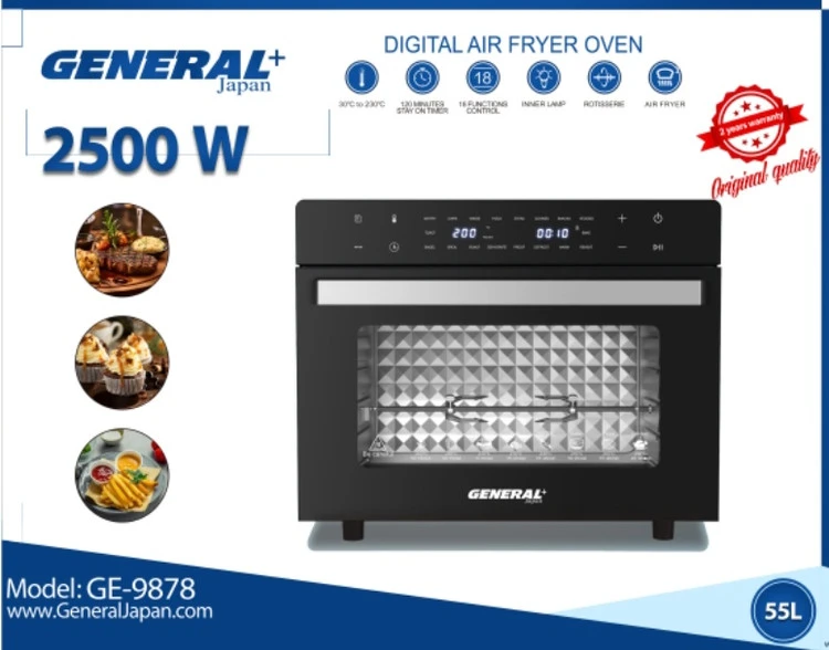 آون توستر و سرخ‌کن بدون روغن جنرال مدل GE-9878