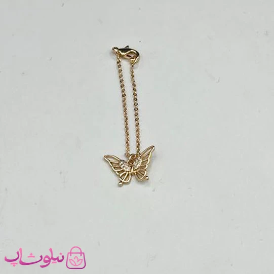 آویز ساعت زنانه وای اس ایکس طرح پروانه کد 899
