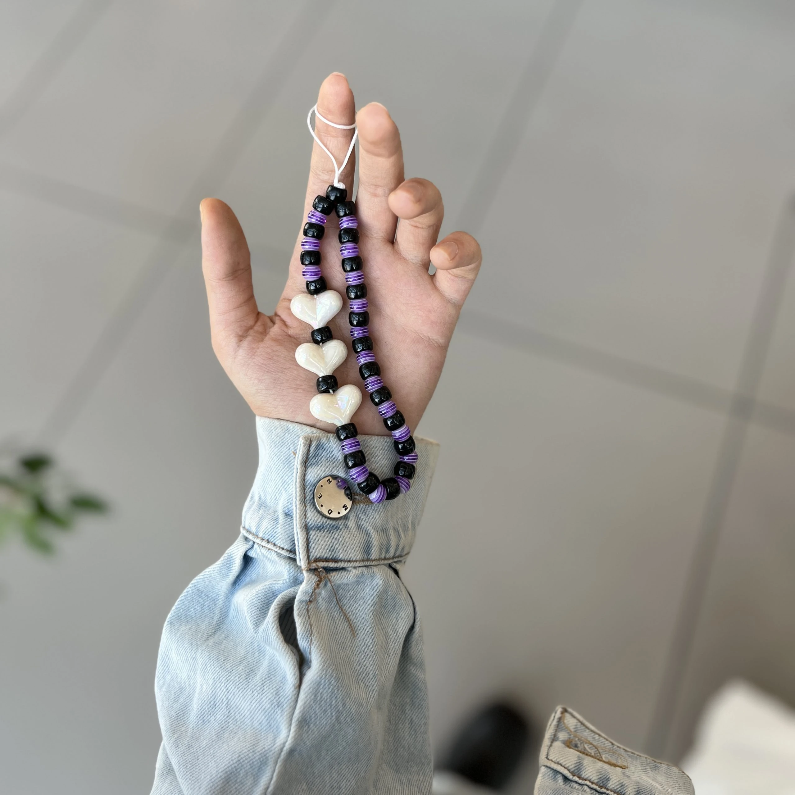 آویز گوشی مروارید قلبی