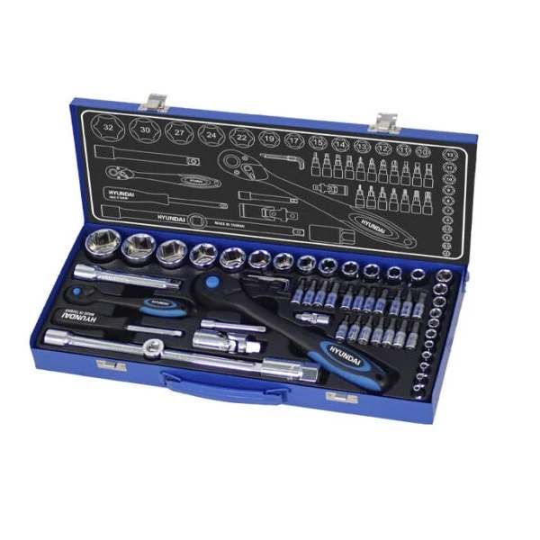 آچار بکس هیوندای مدل HT9156 مجموعه 56 عددی