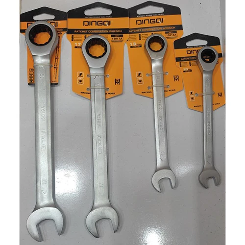 آچار یکسر جغجغه 10،13،17،19 برند دینگی،، قیمت هر کدوم جدا و بصورت متغیر استRatchet wrench 10, 13, 17, 19 Dinghi brand