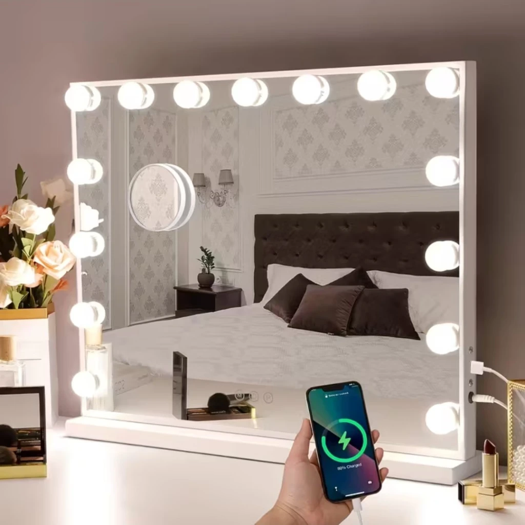 آینه دارای اسپیکر و پورت usbو تایپ c