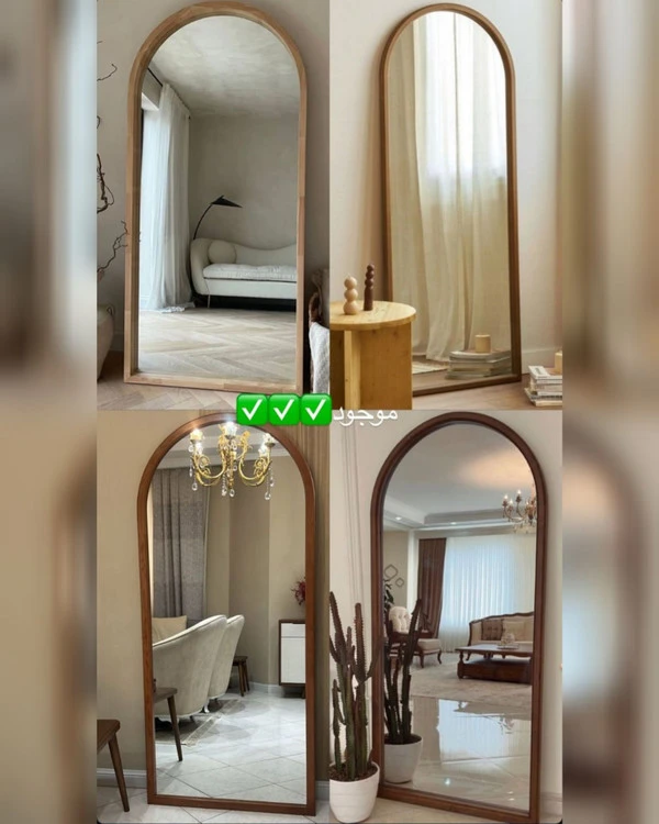 آینه قدی چوب روس فریم ساده