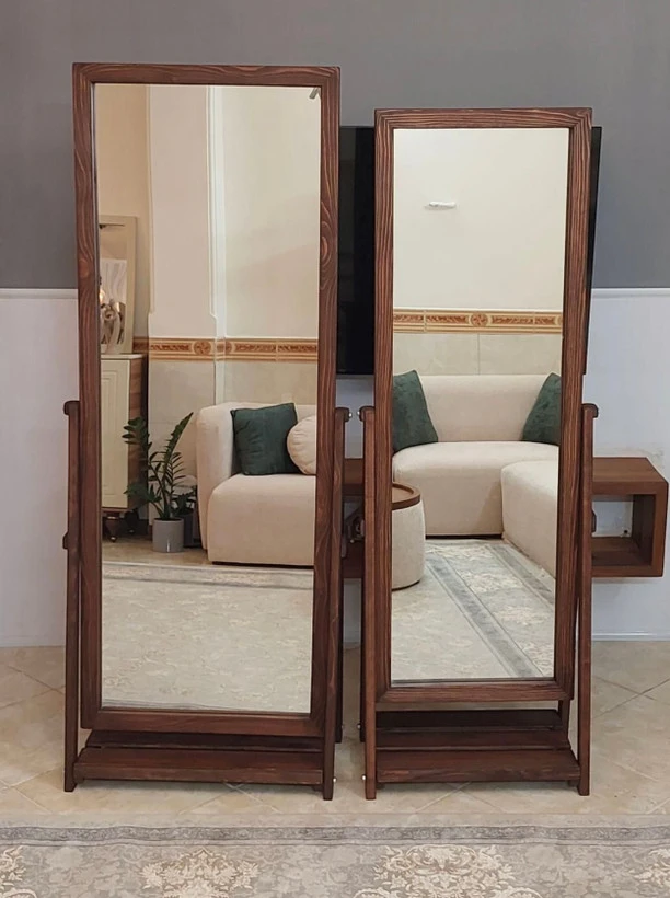 آینه قدی چوبی مستطیل