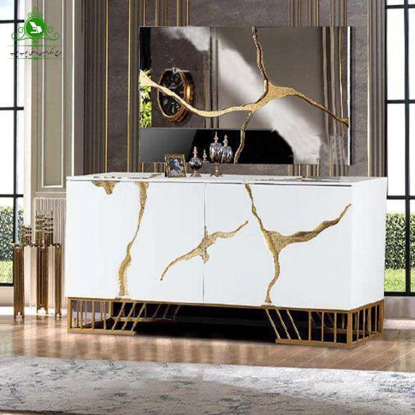 آینه و کنسول MDF مدل پالادیوم