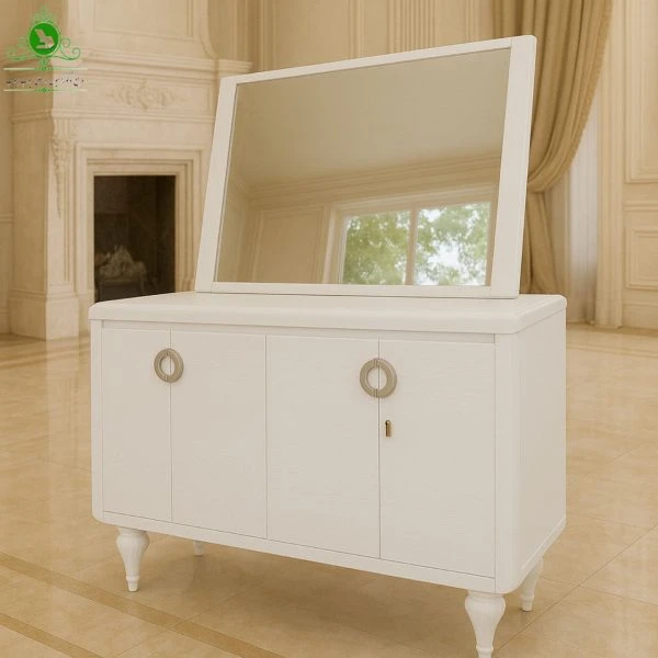آینه و کنسول MDF وکیوم مدل لوتوس
