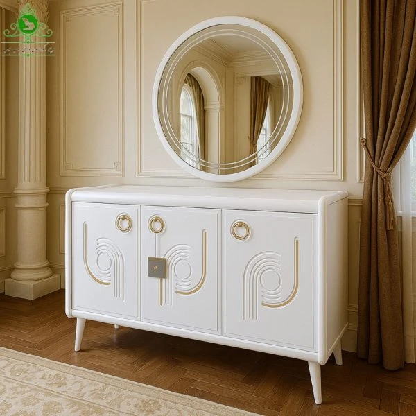 آینه و کنسول MDF وکیوم مدل لوکا