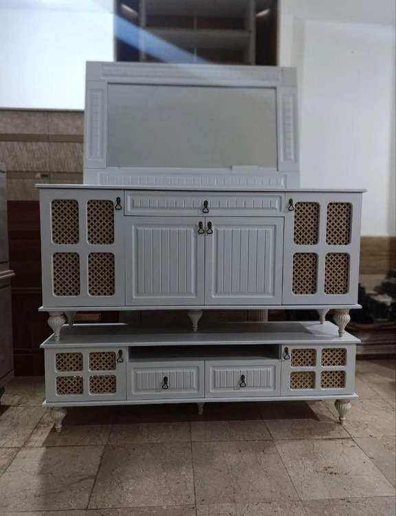 آینه و کنسول حصیری جدید
