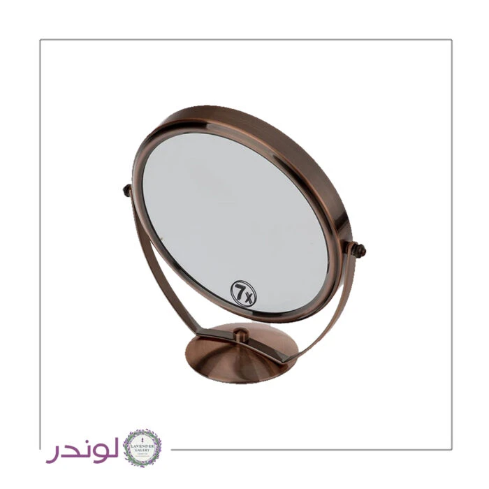 آینه پایه کوتاه برنزی