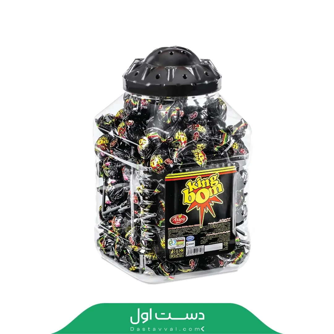 ابنيات چوبی کینگ بم مشکی آدامس دار آرسوی