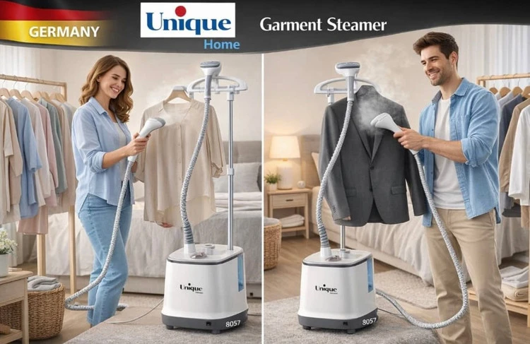 اتو‌ بخارگر ایستاده یونیک- قدرت 3500W وات مدل UQ-8057 دوکاره