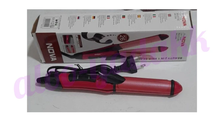 اتو مو دوکاره NOVA با کیفیت عالی(۲۴سانت.سرامیک ۹×۲/۵)