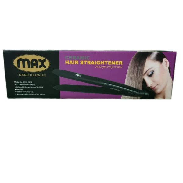 اتو مو کراتینه مکس MAX CERAMIC HAIR STRAIGHTENER MAX-2023