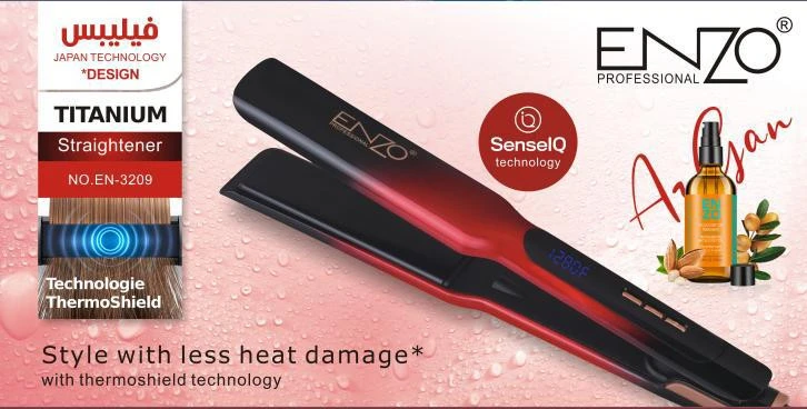 اتو موی حرفه ای کراتینه انزو پروفشنال ENZO PROFESSIONAL مدل EN-3209
