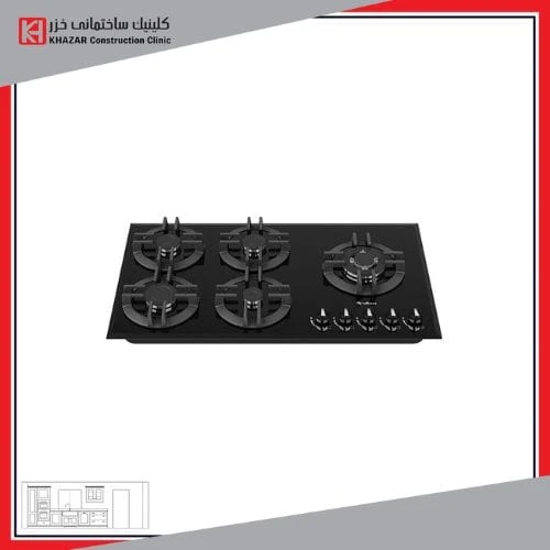 اجاق گاز شیشه ای سیمر G 593