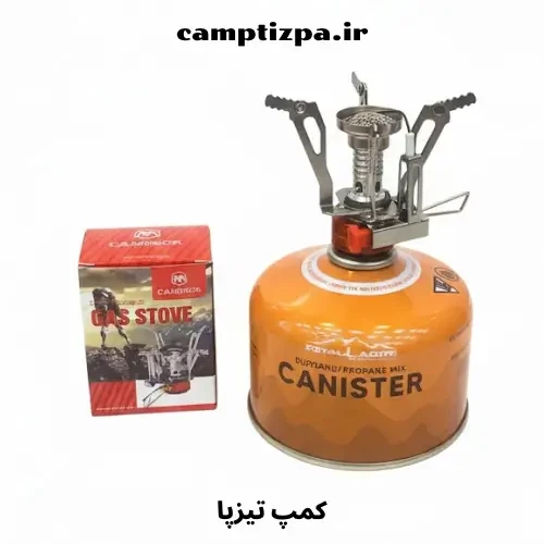 اجاق گاز كوهنوردى فندك دار ٤ پر كوچك