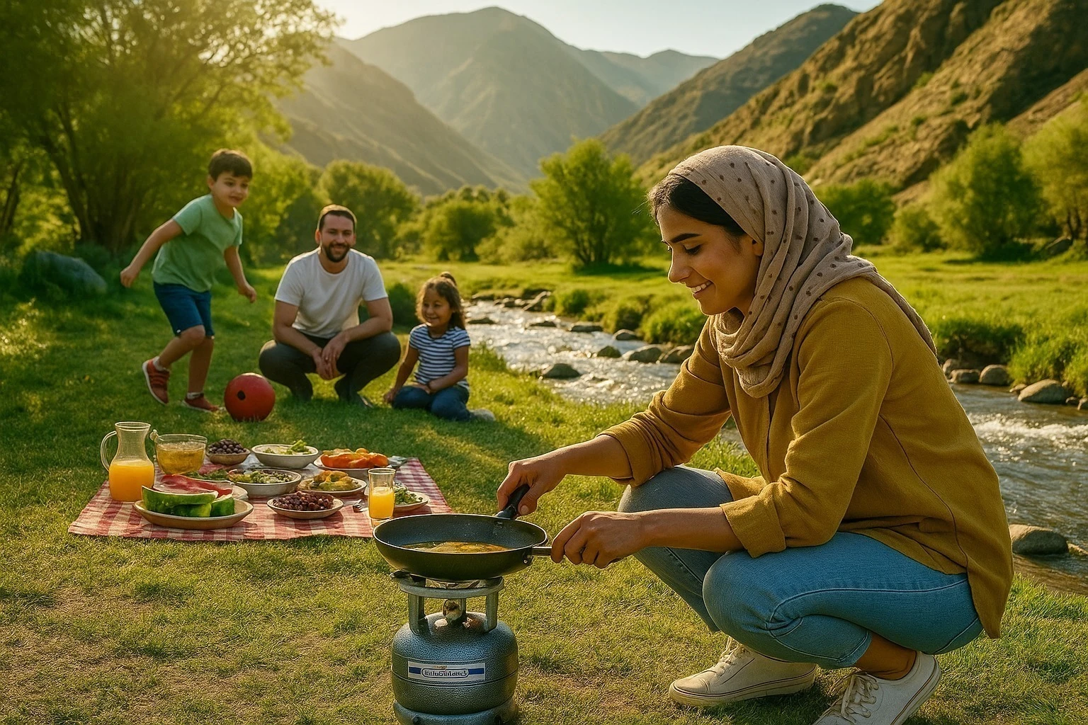 اجاق گاز پیکنیکی مدل PK-01 | حجم ۱ کیلوگرم، سبک و کاربردی برای سفر