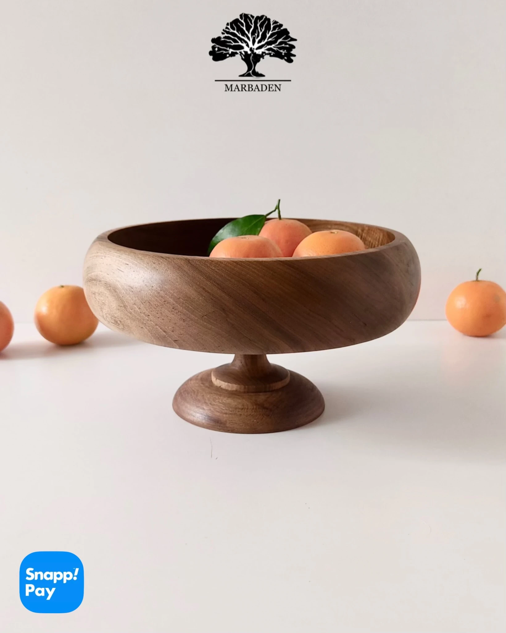 اجیل خوری مدل خمره ای پایه کوتاه قطر 25 (چوب گردو) Lorient-10
