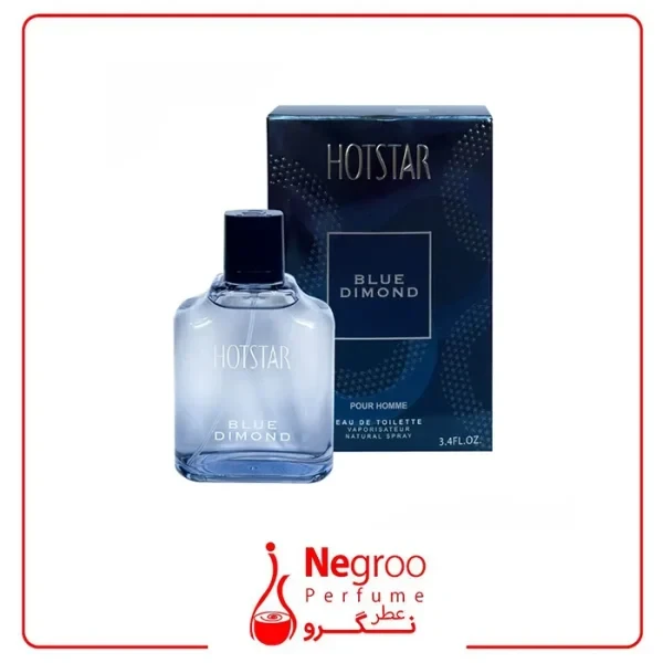 ادو تویلت مردانه دیموند هات استار Blue Dimond men حجم 100 میلی لیتر