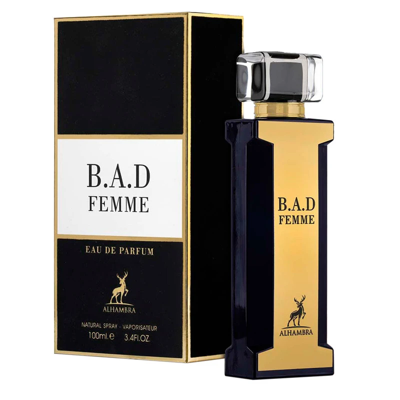 ادو پرفیوم زنانه الحمبرا مدل B.A.D حجم 100 میلی لیتر مشابه گودگرل کارولینا هررا