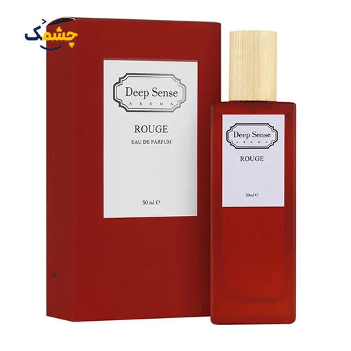 ادو پرفیوم زنانه دیپ سنس مدل رژ Rouge با رایحه شیرین حجم 50 میلی لیتر