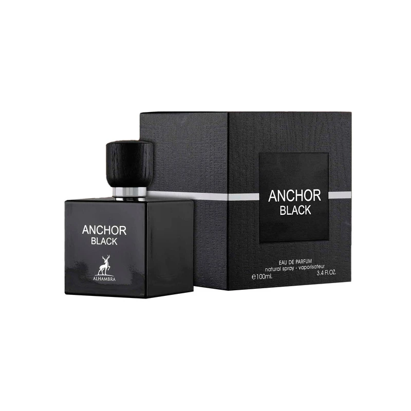 ادو پرفیوم مردانه الحمبرا مدل Anchor Black حجم 100 میلی لیتر مشابه انکرنویر لالیک