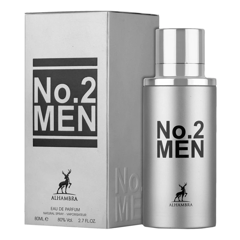 ادو پرفیوم مردانه الحمبرا مدل No. 2 Men حجم 80 میلی لیتر مشابه 212 مردانه