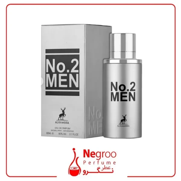 ادو پرفیوم مردانه الحمبرا مدل No. 2 Men حجم 80 میلی لیتر