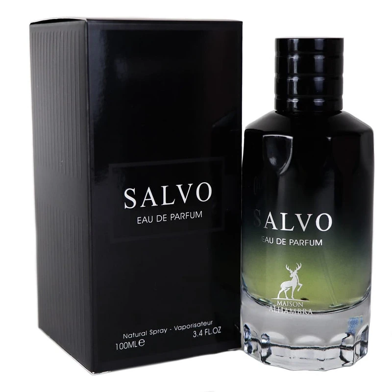 ادو پرفیوم مردانه الحمبرا مدل SALVO با رایحه تلخ و ترش حجم 100 میلی لیتر مشابه ساواج دیور