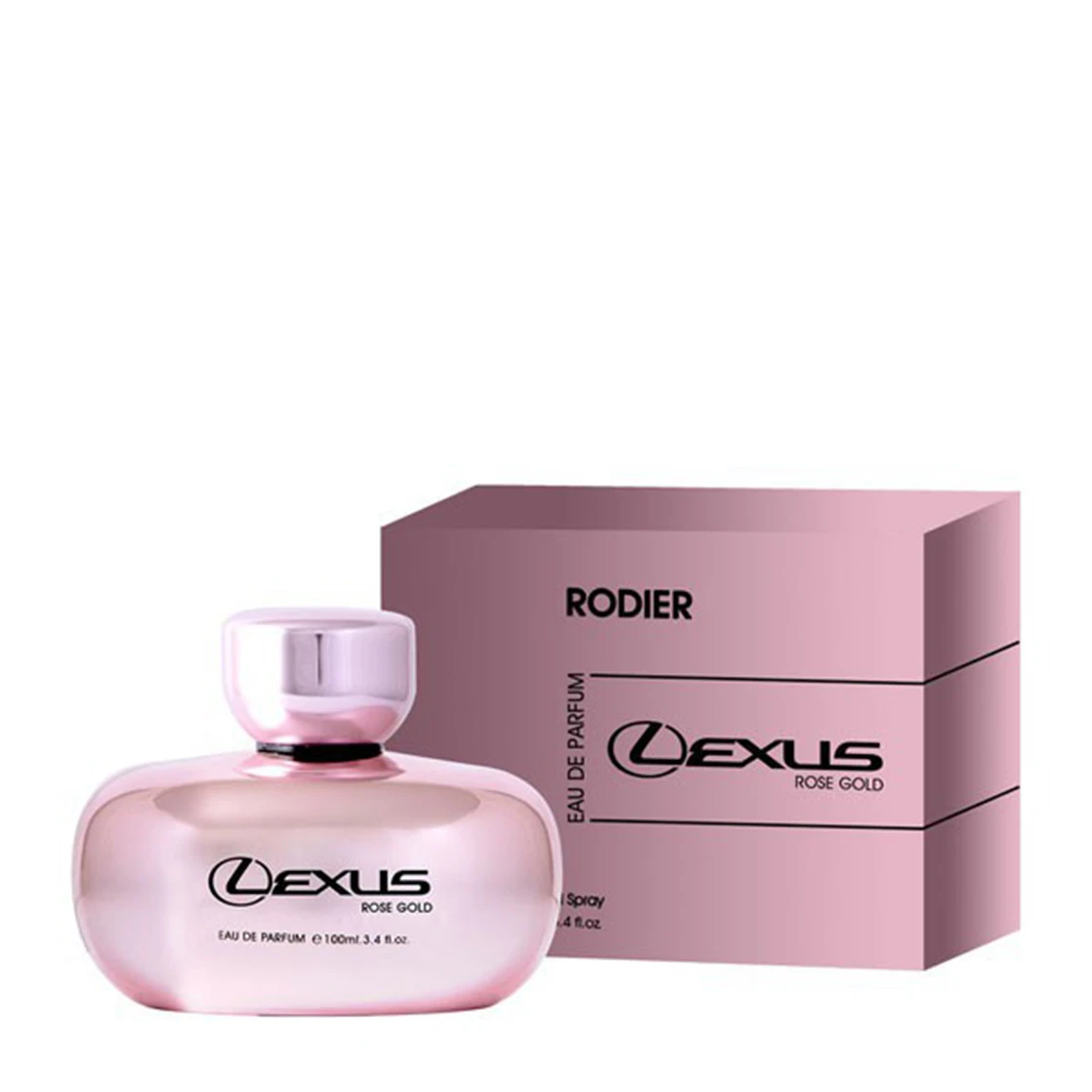 ادوپرفیوم زنانه رودیرمدل LEXUS ROSE GOLD رز گلد 100 میل