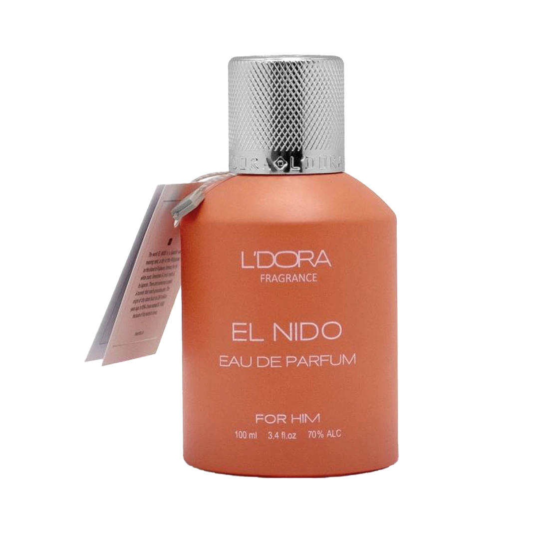 ادوپرفیوم مردانه مدل EL NIDO لدورا فرگرنس 100 میلی‌لیتر