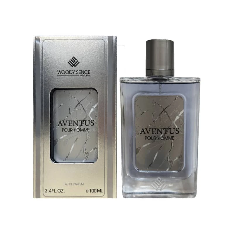 ادوپرفیوم مردانه وودی سنس اونتوس پور هوم AVENTUS POUR HOMME حجم 100 میلی لیتر
