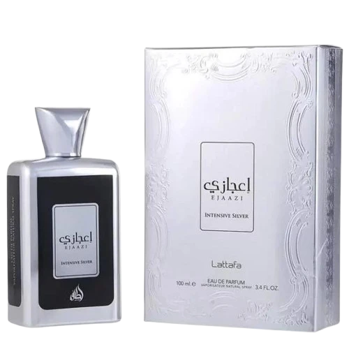 ادکلن اعجازی نقره ای لطافه 100 میل (EJAAZI INTENSIVE SILVER LATTAFA)