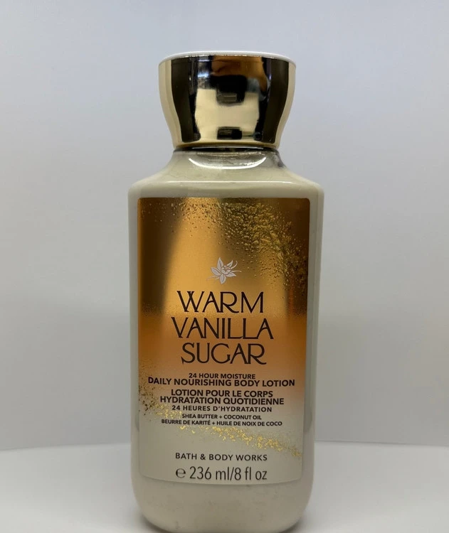 ادکلن بادی لوشن بث اند بادی وارم وانیلا شوگرBath&body works warm vanilla sugar body lotion