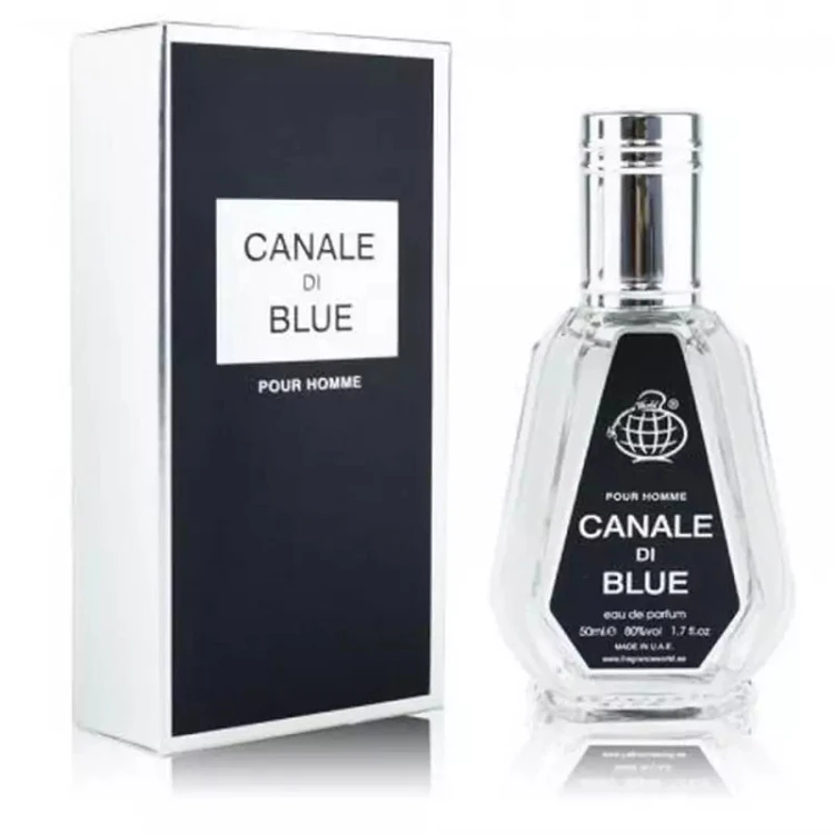 ادکلن برند فرگرانس مدل canale di blue حجم 50 میل اماراتی