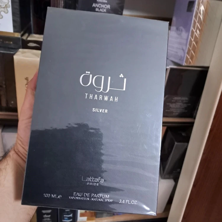 ادکلن ثروه نقره ای لطافه پراید اصل (THARWAH LATTAFA PRIDE)