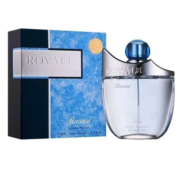 ادکلن رویال بلو رصاصی ROYALE BLUE حجم 75 میل اصلی