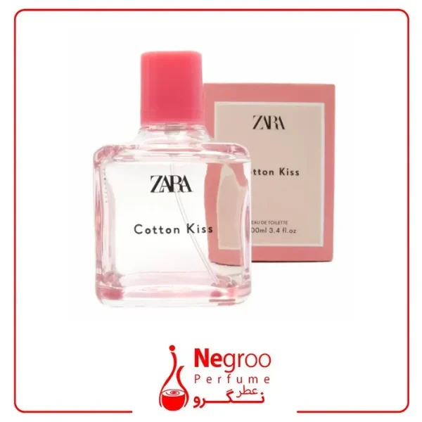 ادکلن زنانه زارا کتان کیس Cotton kiss حجم 100 میل