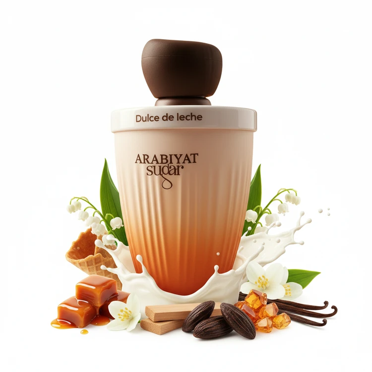 ادکلن عربیات پرستیژ مدل Dulce de Leche (طرح بستنی لیوانی)