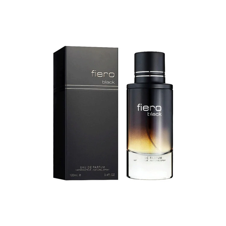 ادکلن فیرو بلک فراگرنس ورد مردانه 100میل (Fiero Black Fragrance world)