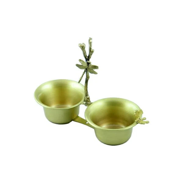 اردو خوری دو خانه برنجی کد B-4060