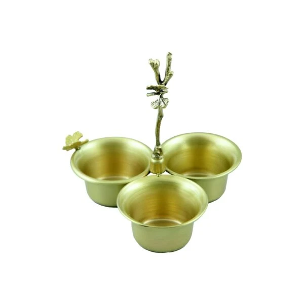 اردو خوری سه خانه برنجی کد B-4061