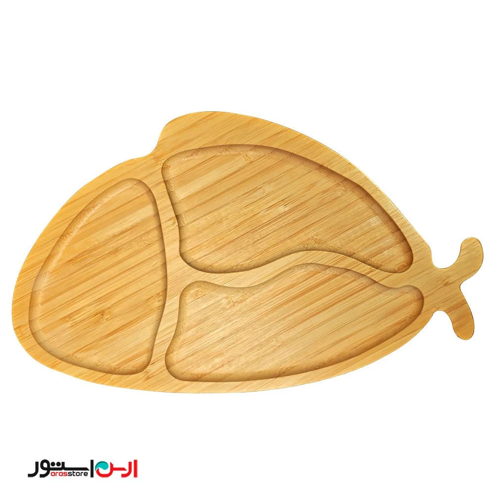 اردو خوری 4 خانه دسته دار چوبی 24 سانتی کامجکتس