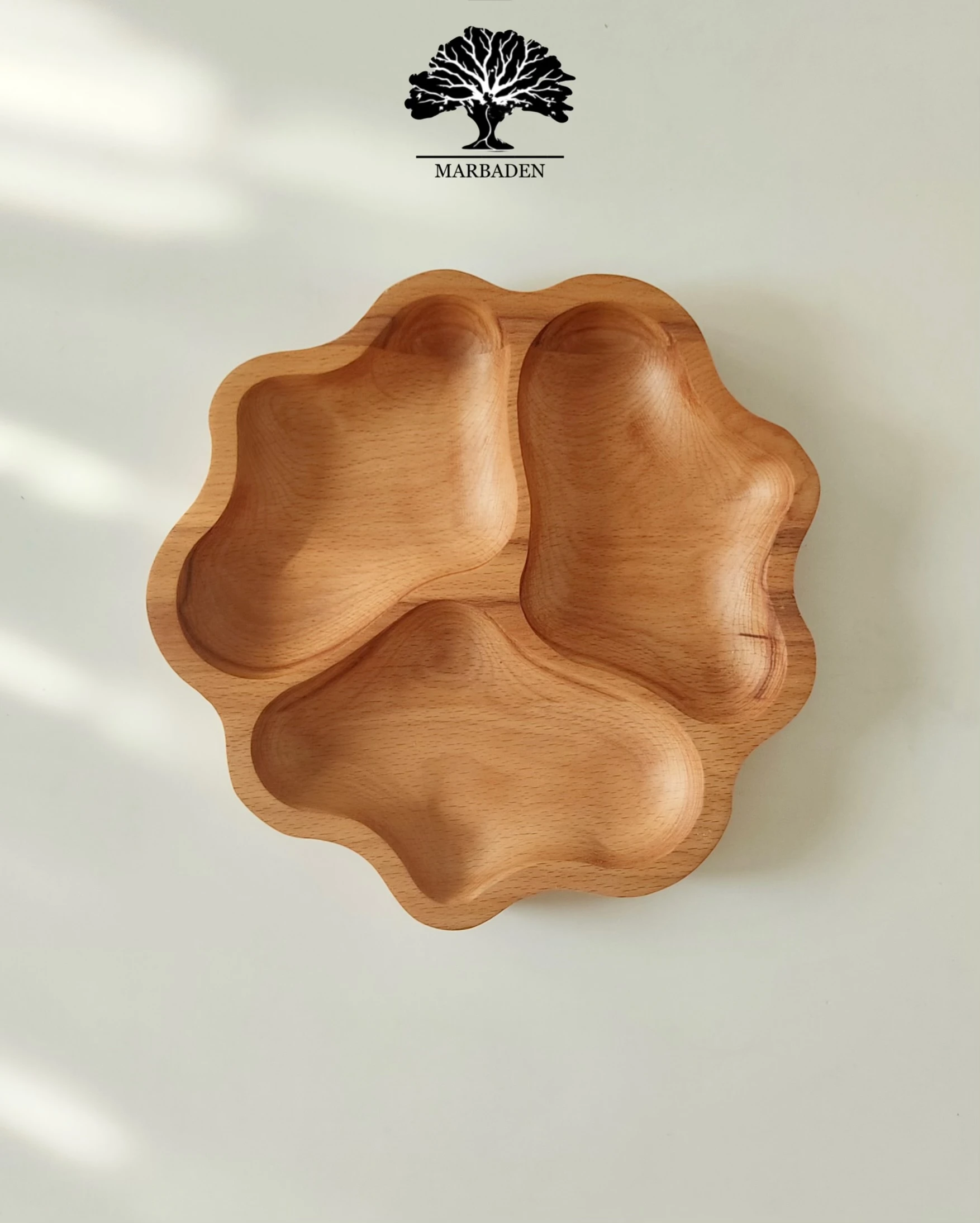 اردو خوری مدل گرد گل 3 خانه (چوب راش) Heerlen-4
