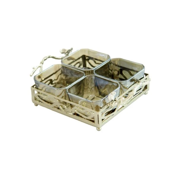 اردو خوری نیکل مدل چهار خانه کد N-8044