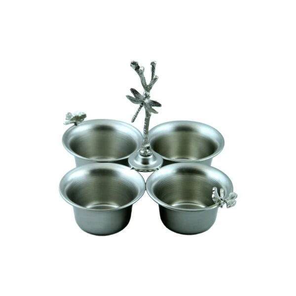 اردو خوری چهار خانه نقره‌ای کد N-4062